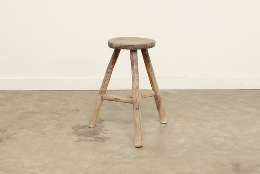 Vintage Elm Stool AC.046 - Circa 1945