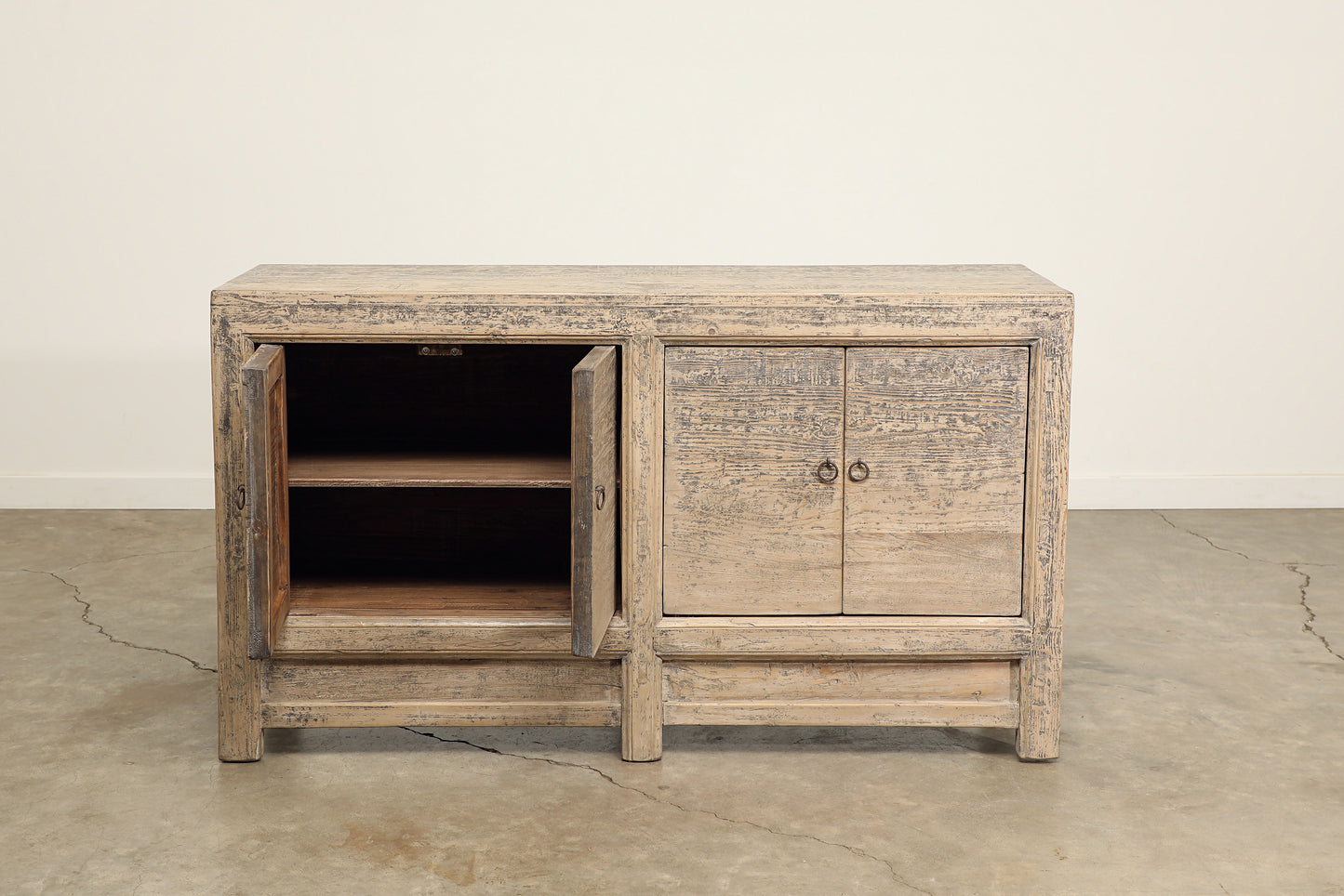 Vintage 4 Door Pine Sideboard - Circa 1945