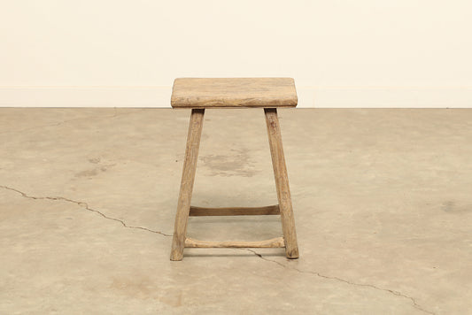 Vintage Elm Stool - Circa 1945