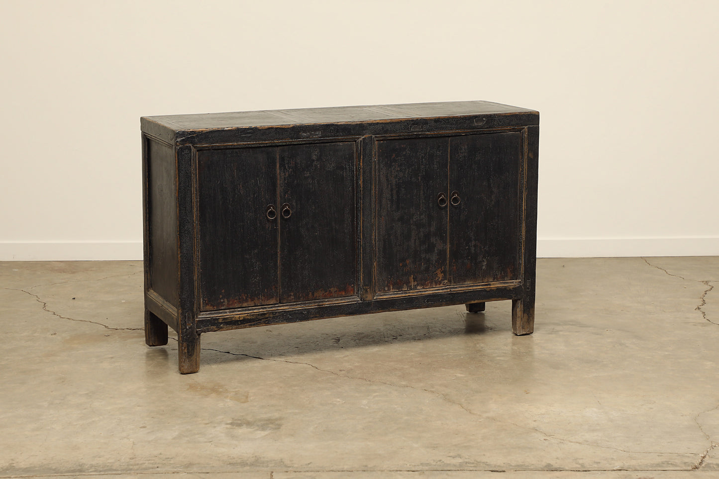 (GAW079) Vintage Poplar Sideboard - Circa 1945 (56x18x34)