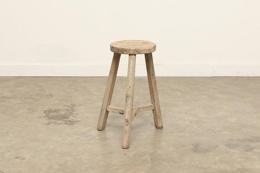 Vintage Elm Stool AC.047 - Circa 1945