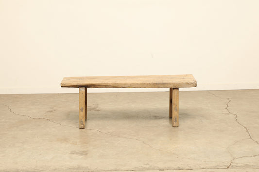 (GAZ018) Vintage Elm Bench - Circa 1945 (57x16x20)