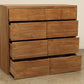 solid teak wood 10 drawer dresser modern bedroom furniture