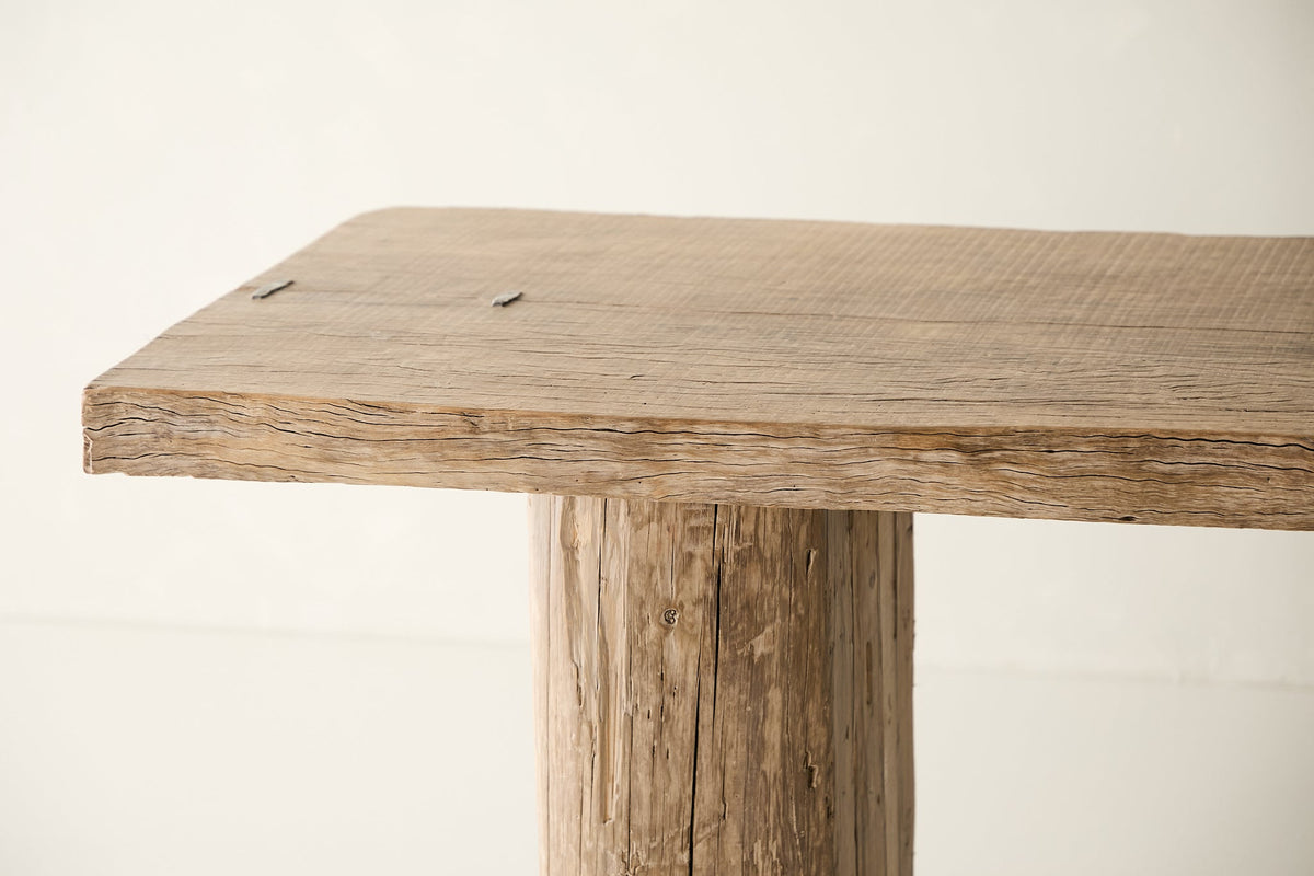Reclaimed Live-Edge Oak Console No. M29