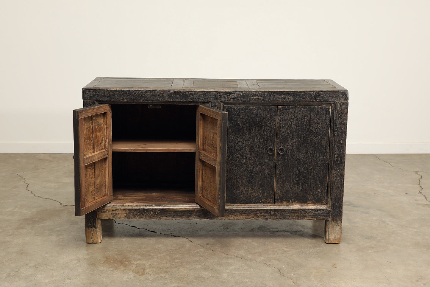 Vintage 4 Door Elm Sideboard - Circa 1945