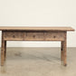 Vintage 3 Drawer Poplar Console - Circa 1945