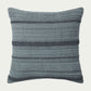 Textured and striped, the Mar modern throw pillow adds dimension and visual interest in varying tones of chambray-like blue. This accent pillow is hand-woven.