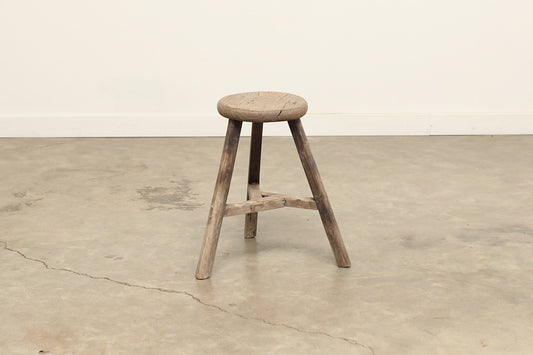 Vintage Elm Stool AC.049 - Circa 1945