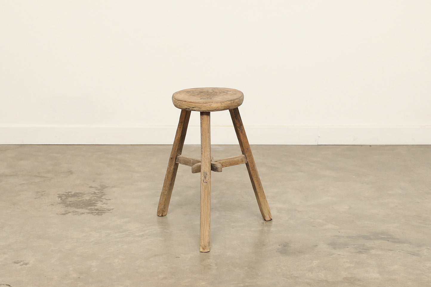 Vintage Elm Stool AC.050 - Circa 1945