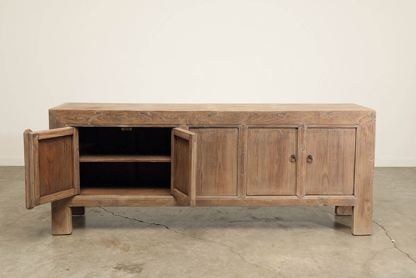 Vintage 5 Door Elm Sideboard - Circa 1945