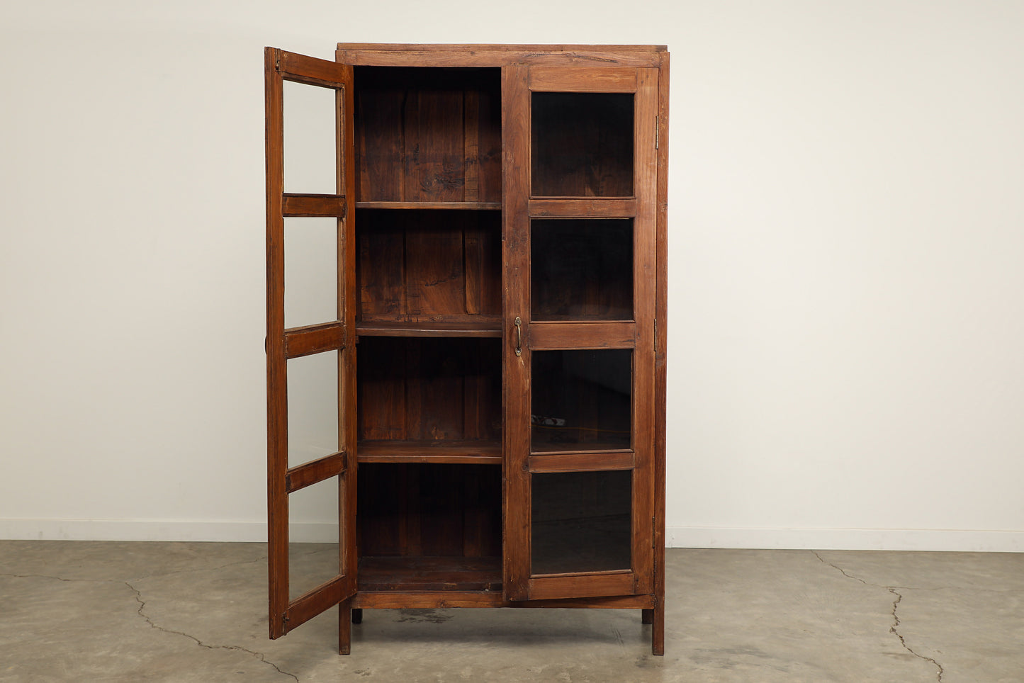 Vintage Teak & Glass Cabinet