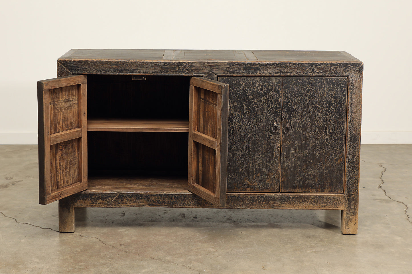 Vintage 4 Door Elm Sideboard - Circa 1945