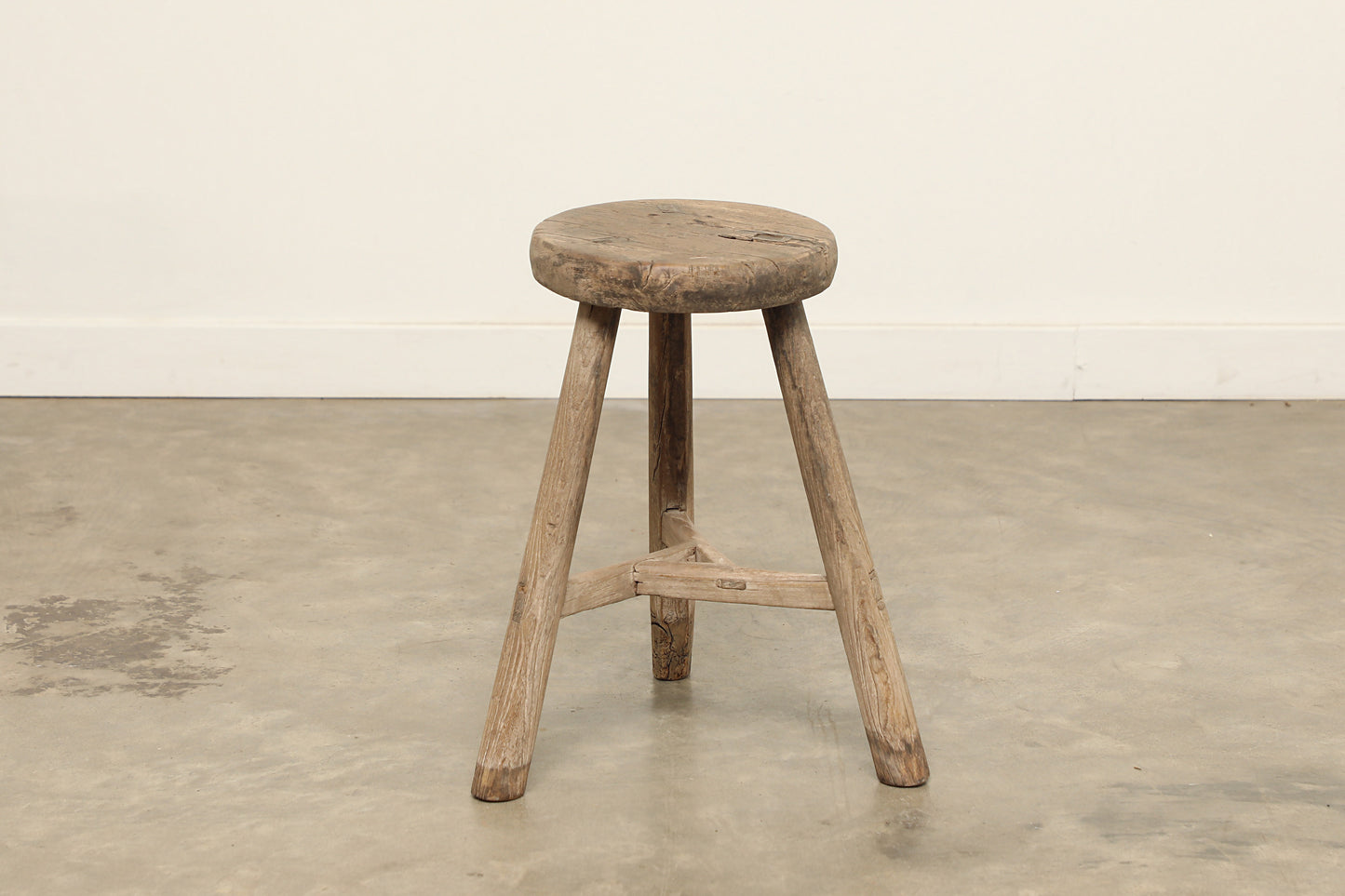 Vintage Elm Stool AC.039 - Circa 1945