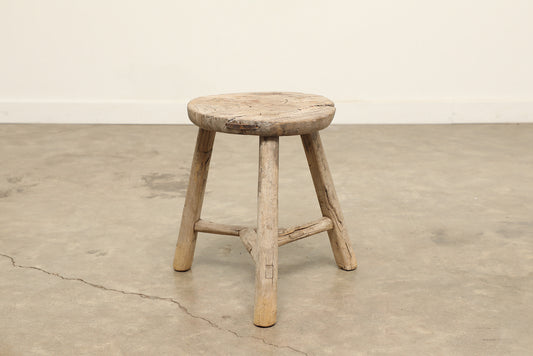 Vintage Elm Stool AC.033 - Circa 1945