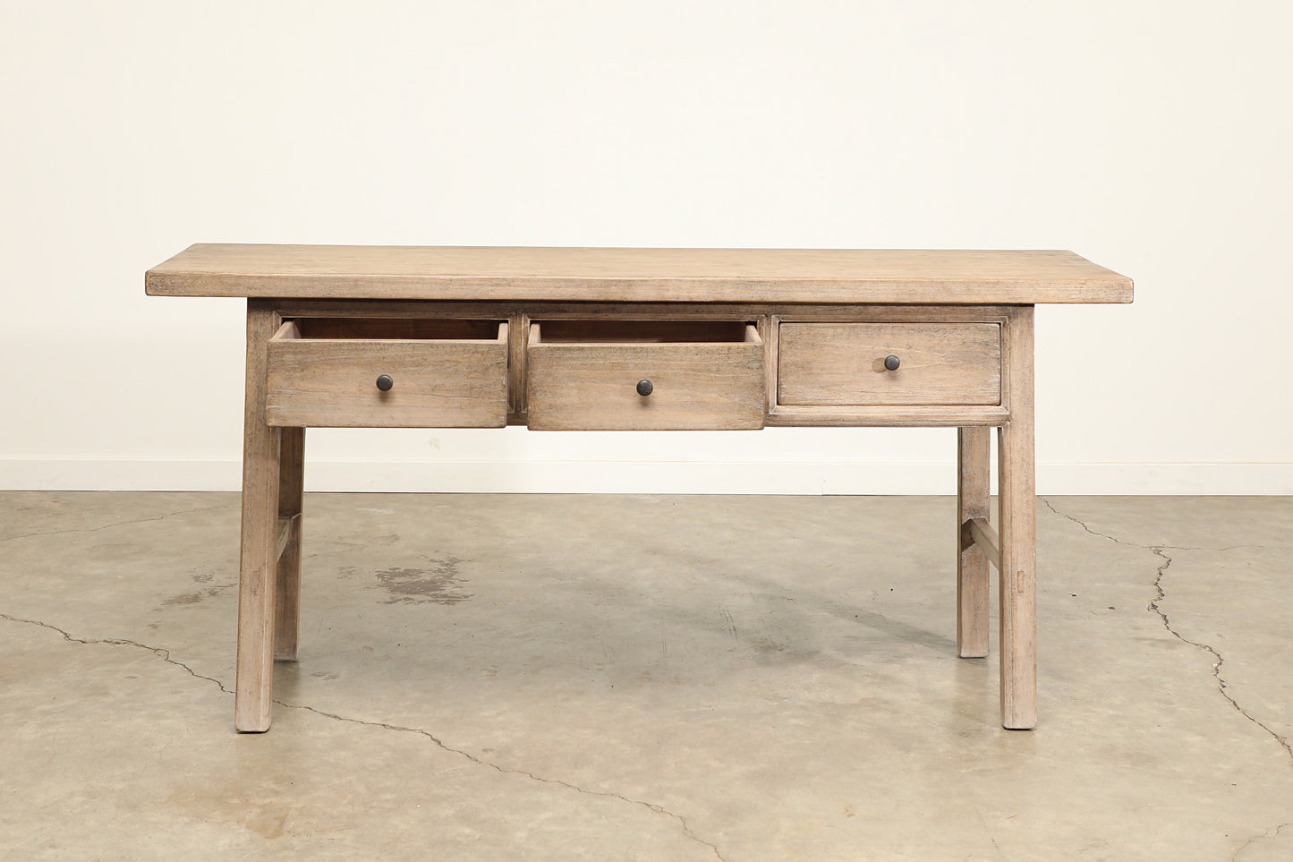 Reclaimed 3 Drawer Poplar Console Table