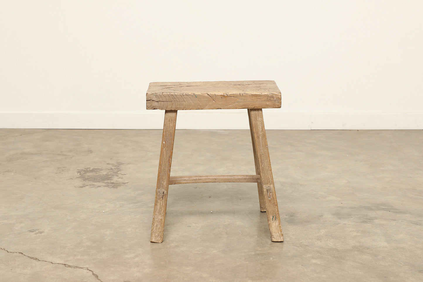 Vintage Elm Stool AC.063 - Circa 1945