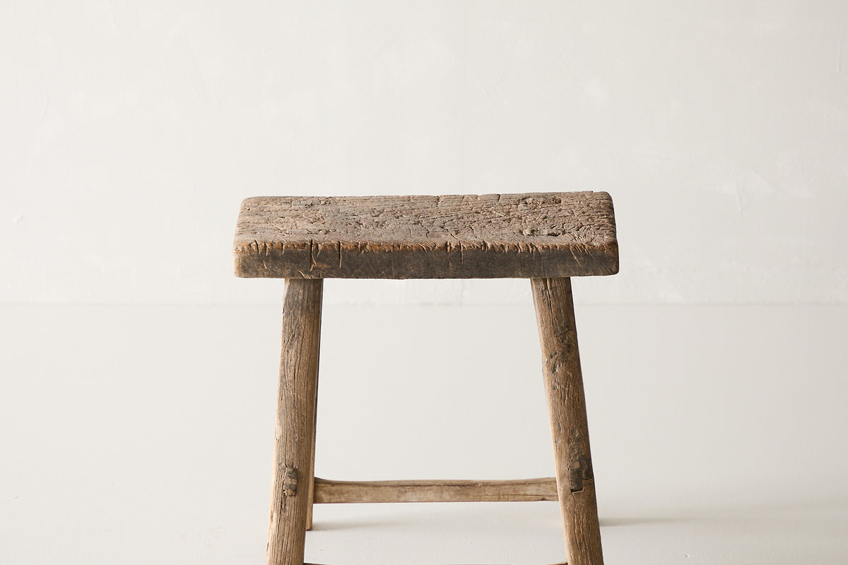 Vintage Elm Stool AE.157 - Circa 1925