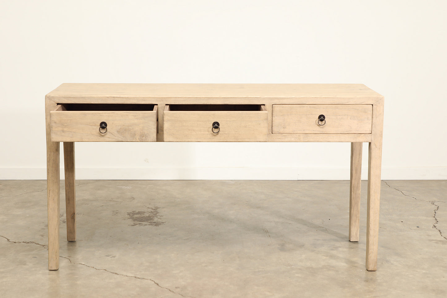 Reclaimed 3 Drawer Poplar Console Table