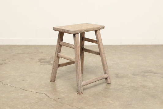 Vintage Elm Stool AC.011 - Circa 1945