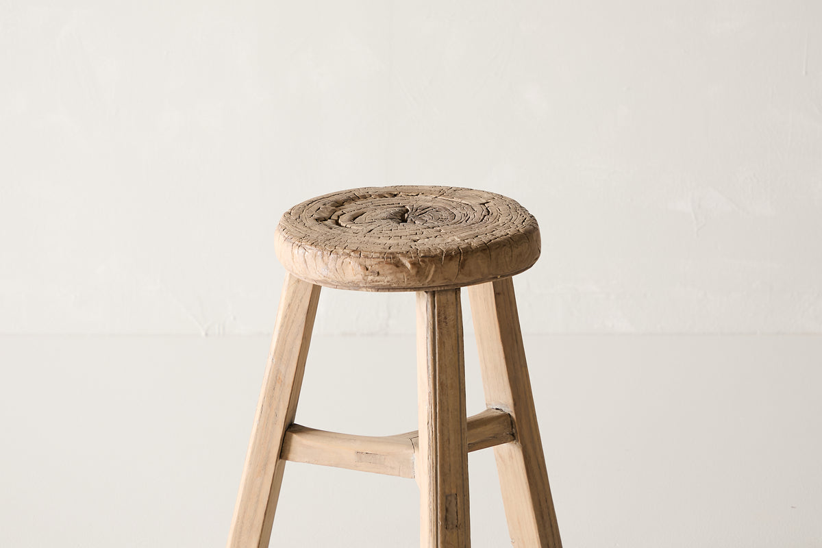 Vintage Elm Stool AE.167 - Circa 1925