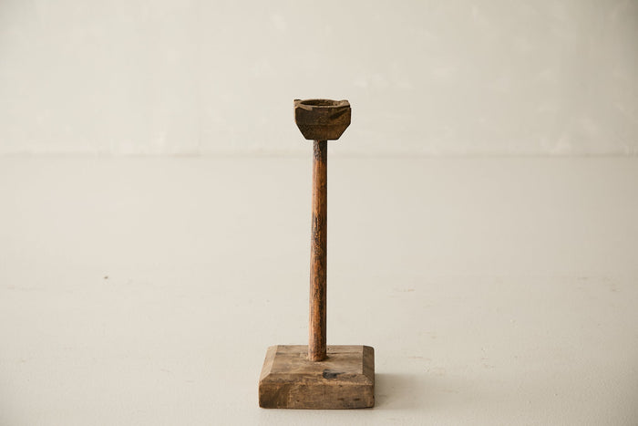 Vintage Pinewood Candlestand