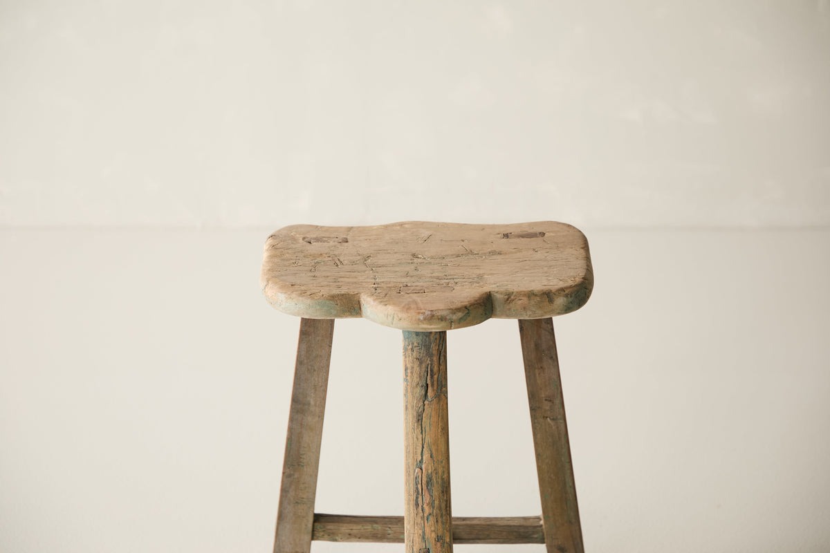 Vintage Solid Elm Saddle Stool - Circa 1955 No. K1