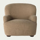 Camel beige taupe teddy sheepskin occasional chair