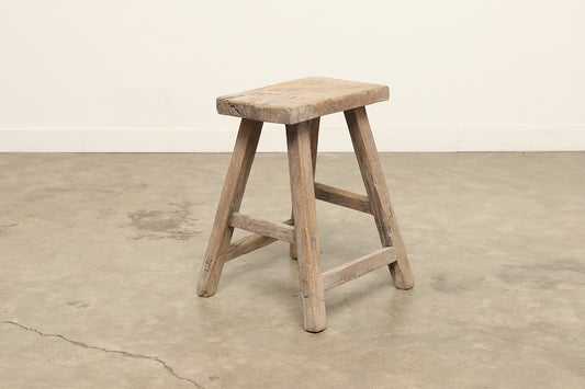 Vintage Elm Stool AC.009 - Circa 1945