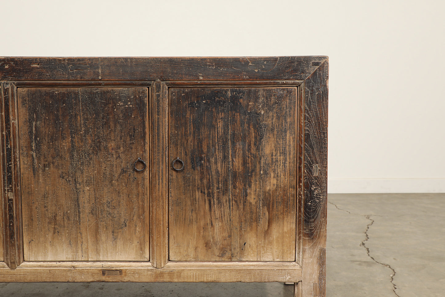 Vintage 4 Door Elm Sideboard - Circa 1945