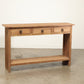 Vintage 3 Drawer Teak Console