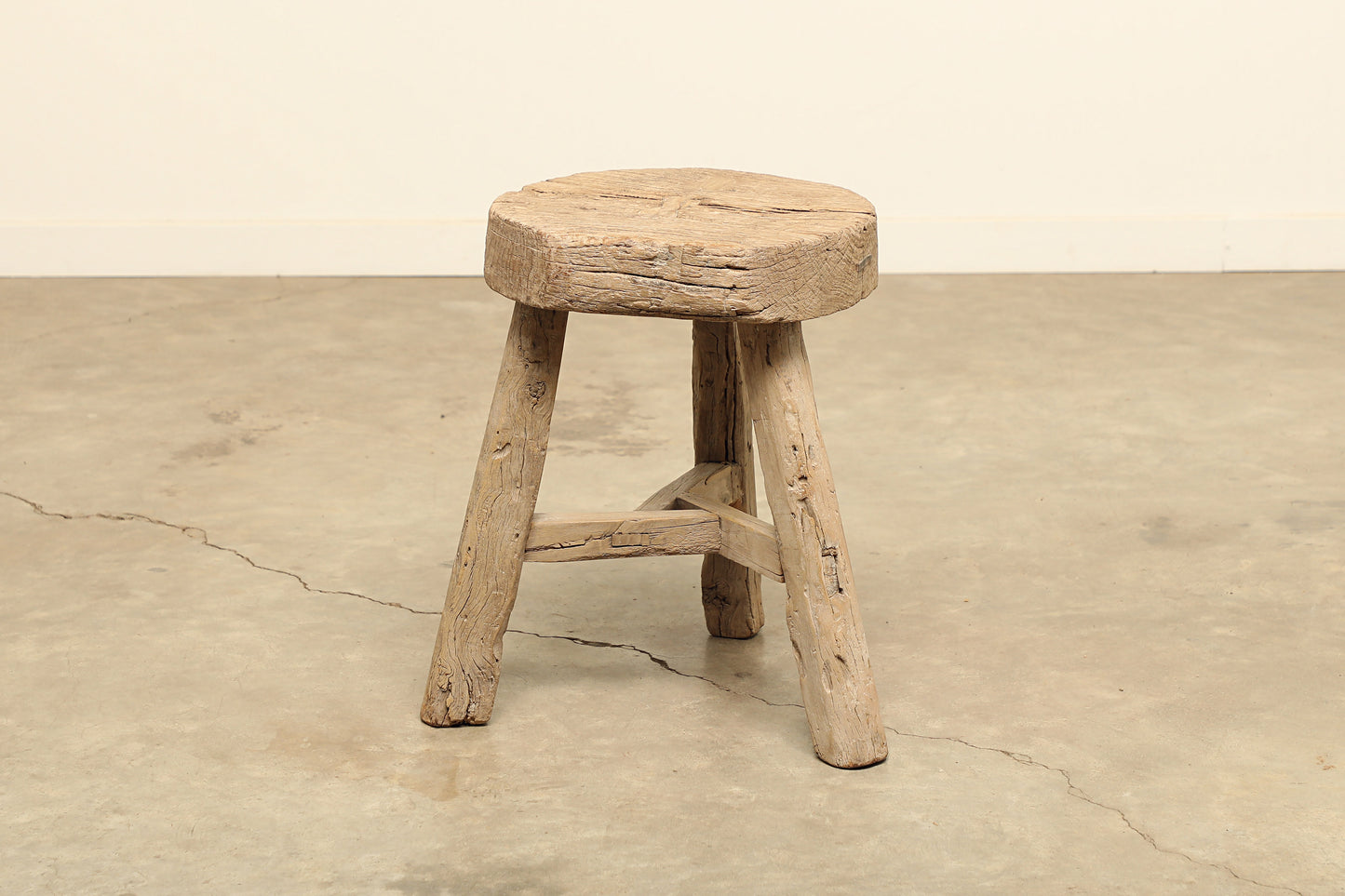 Vintage Elm Stool - Circa 1945