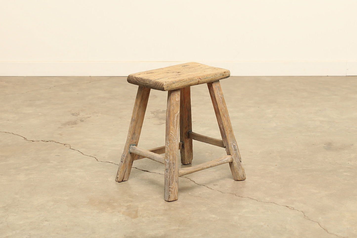 Vintage Elm Stool - Circa 1945