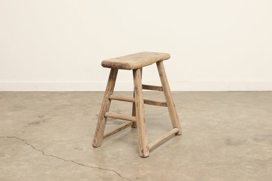 Vintage Elm Stool AC.064 - Circa 1945