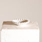 white marble ruffle edge bowl - scallop edge stone bowls