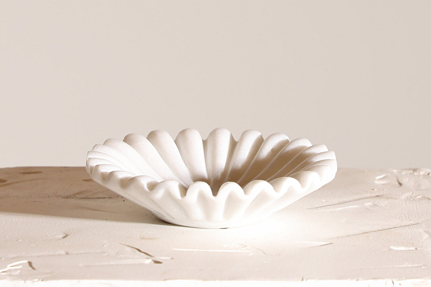 Marble Bowl - Scalloped Edge