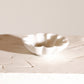 white marble tulip edge decorative bowl for modern decor