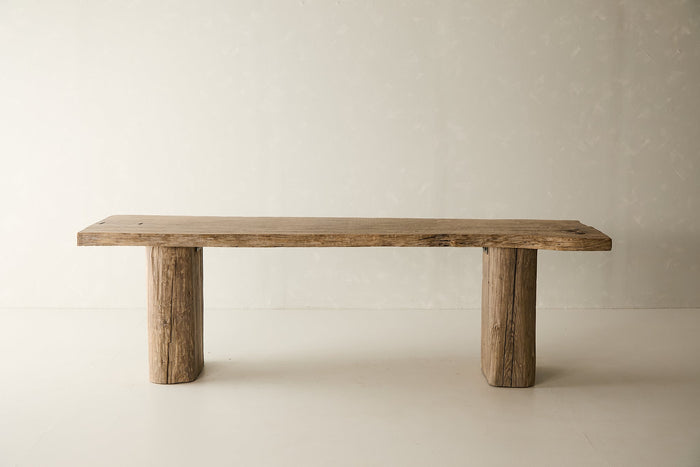 Reclaimed Live-Edge Oak Console No. M29