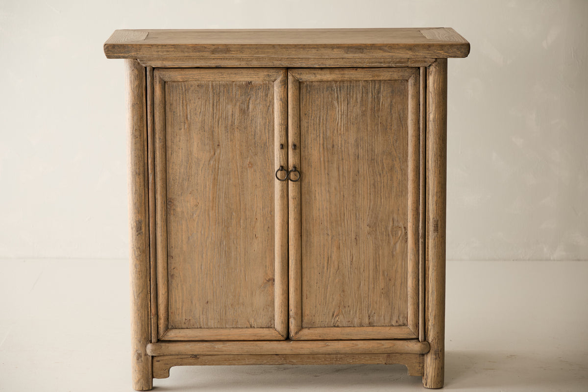 Vintage Solid Elm 2-Door Sideboard - Circa 1960 No. J09