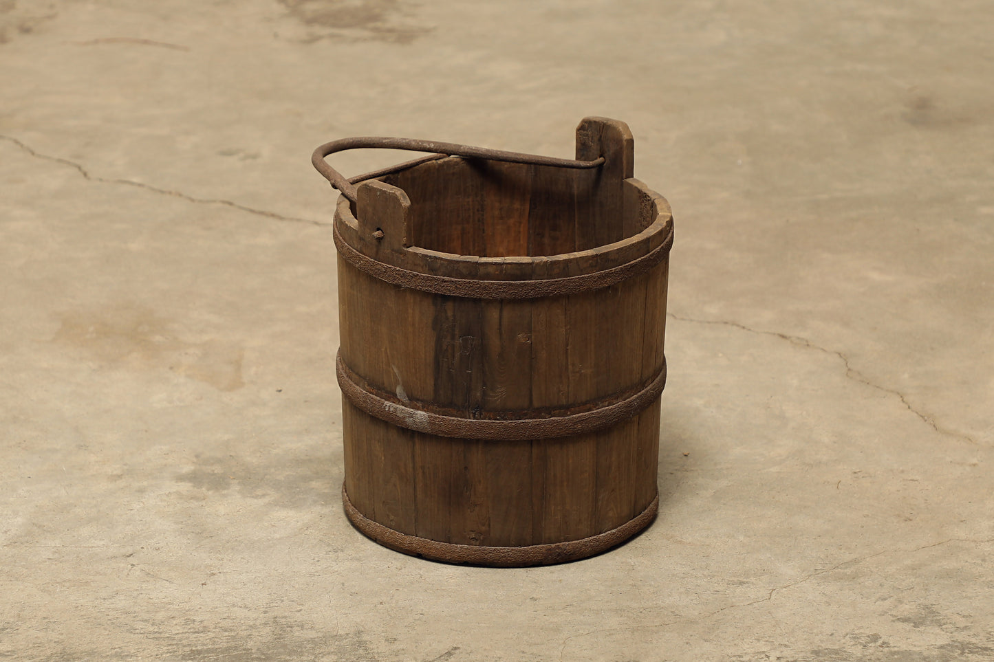 (GAW003) Vintage Poplar Bucket - Circa 1945 (13x13x14)