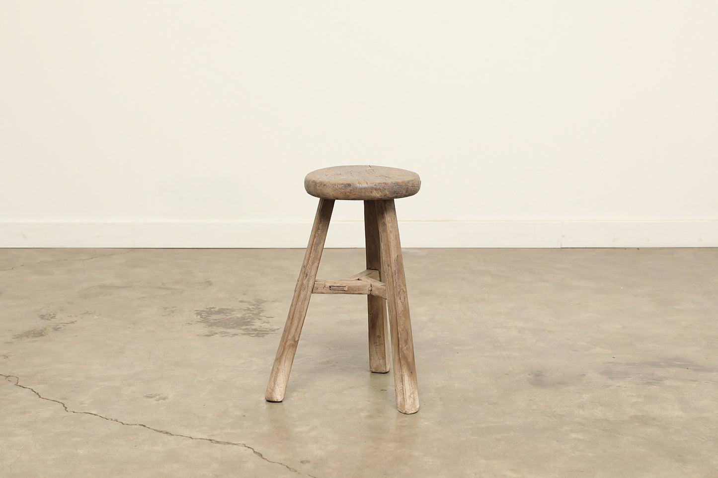 Vintage Elm Stool AC.051 - Circa 1945