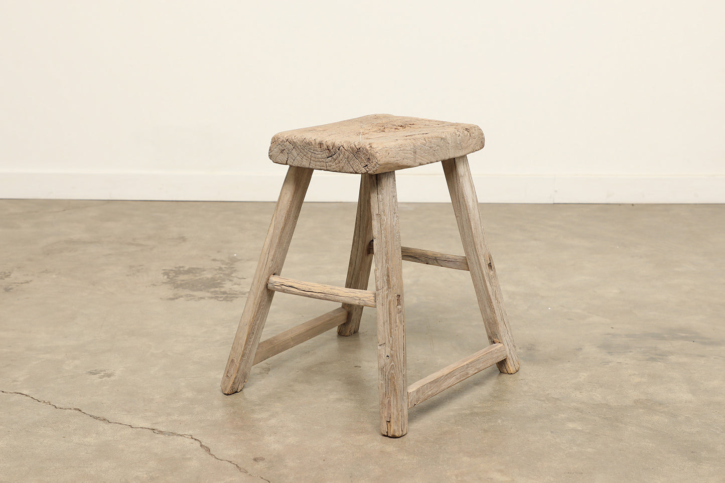 Vintage Elm Stool AC.028 - Circa 1945