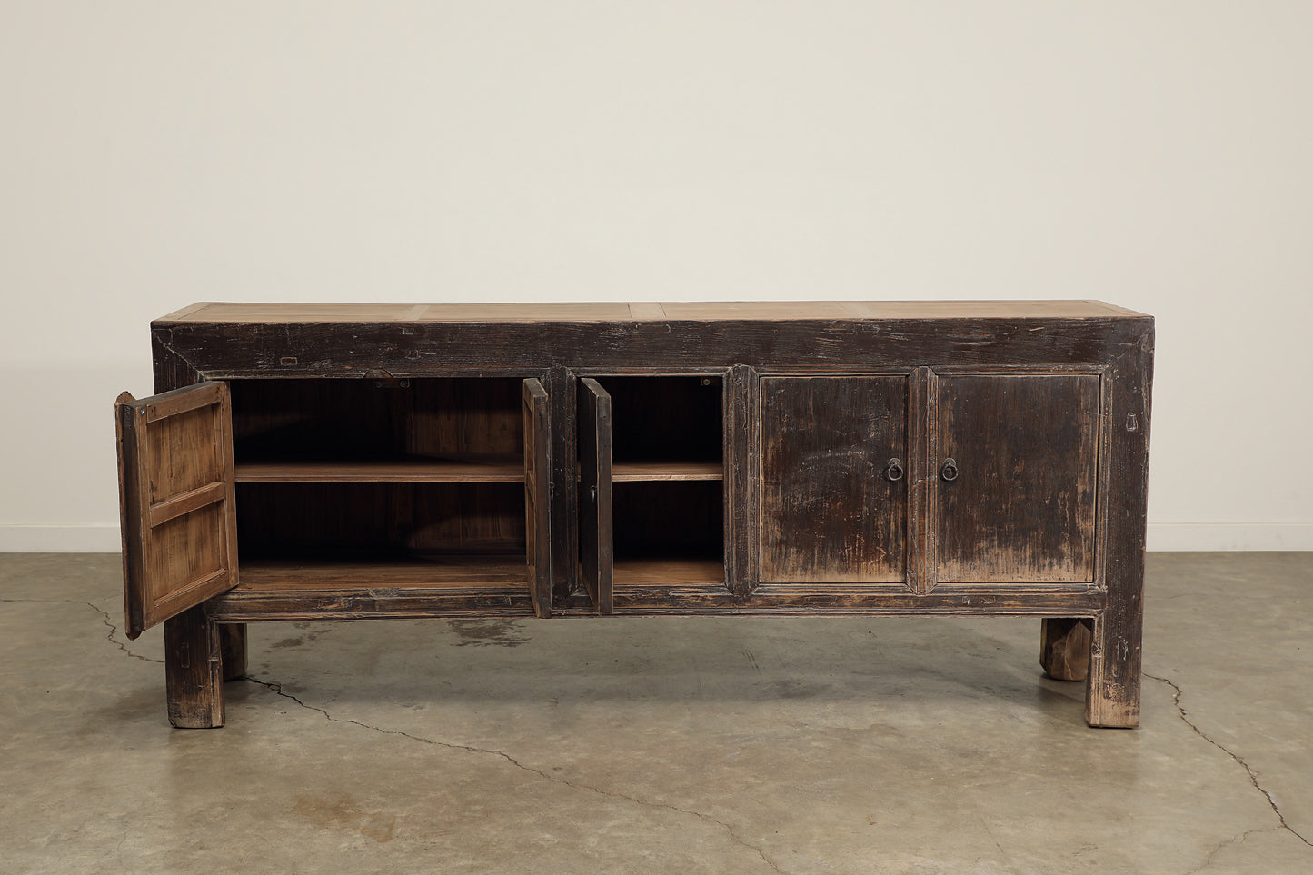 Vintage 5 Door Elm Sideboard - Circa 1945