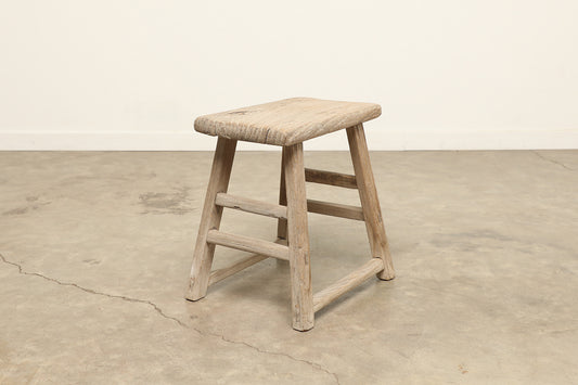 Vintage Elm Stool AC.073 - Circa 1945