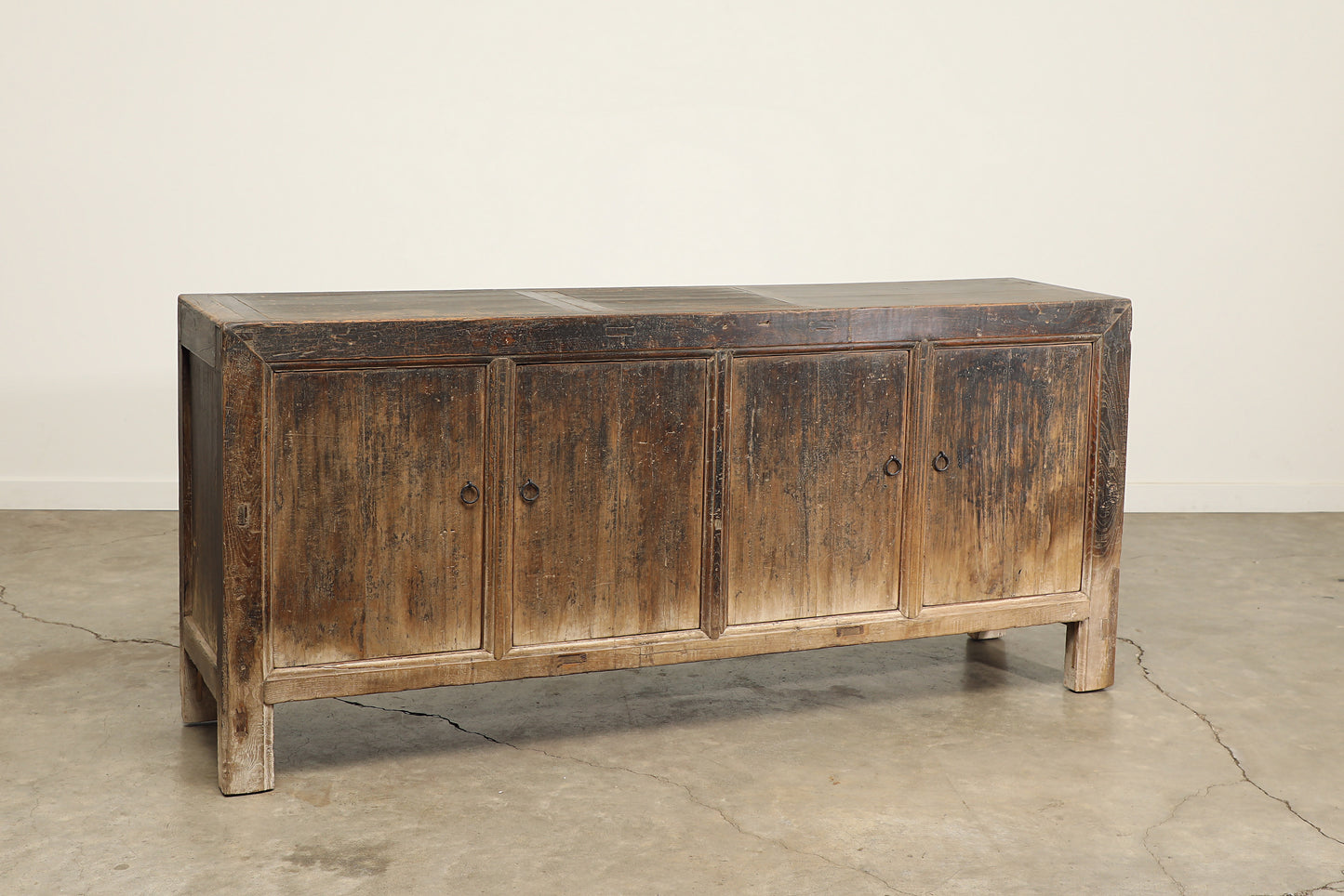 Vintage 4 Door Elm Sideboard - Circa 1945