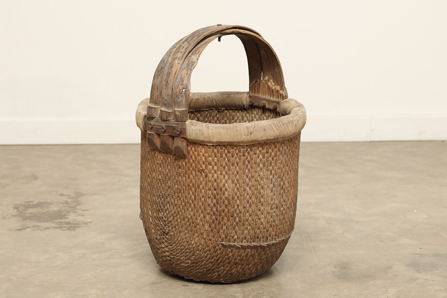 Vintage Willow Grain Basket - Circa 1965