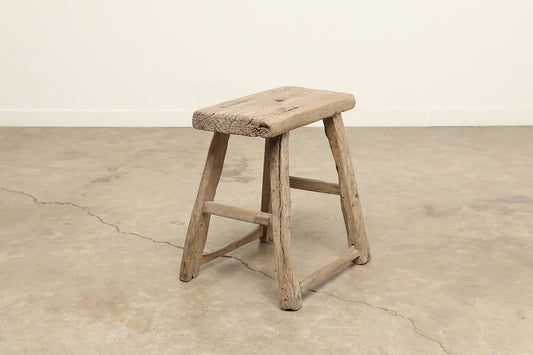 Vintage Elm Stool AC.075 - Circa 1945