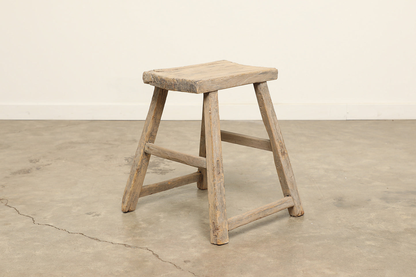 Vintage Elm Stool AC.023 - Circa 1945