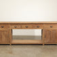 Vintage Open Shelf Teak Console