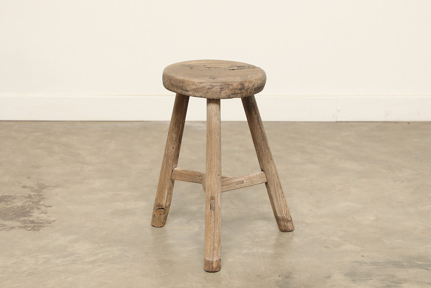 Vintage Elm Stool AC.039 - Circa 1945