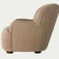 Camel beige taupe teddy sheepskin occasional chair